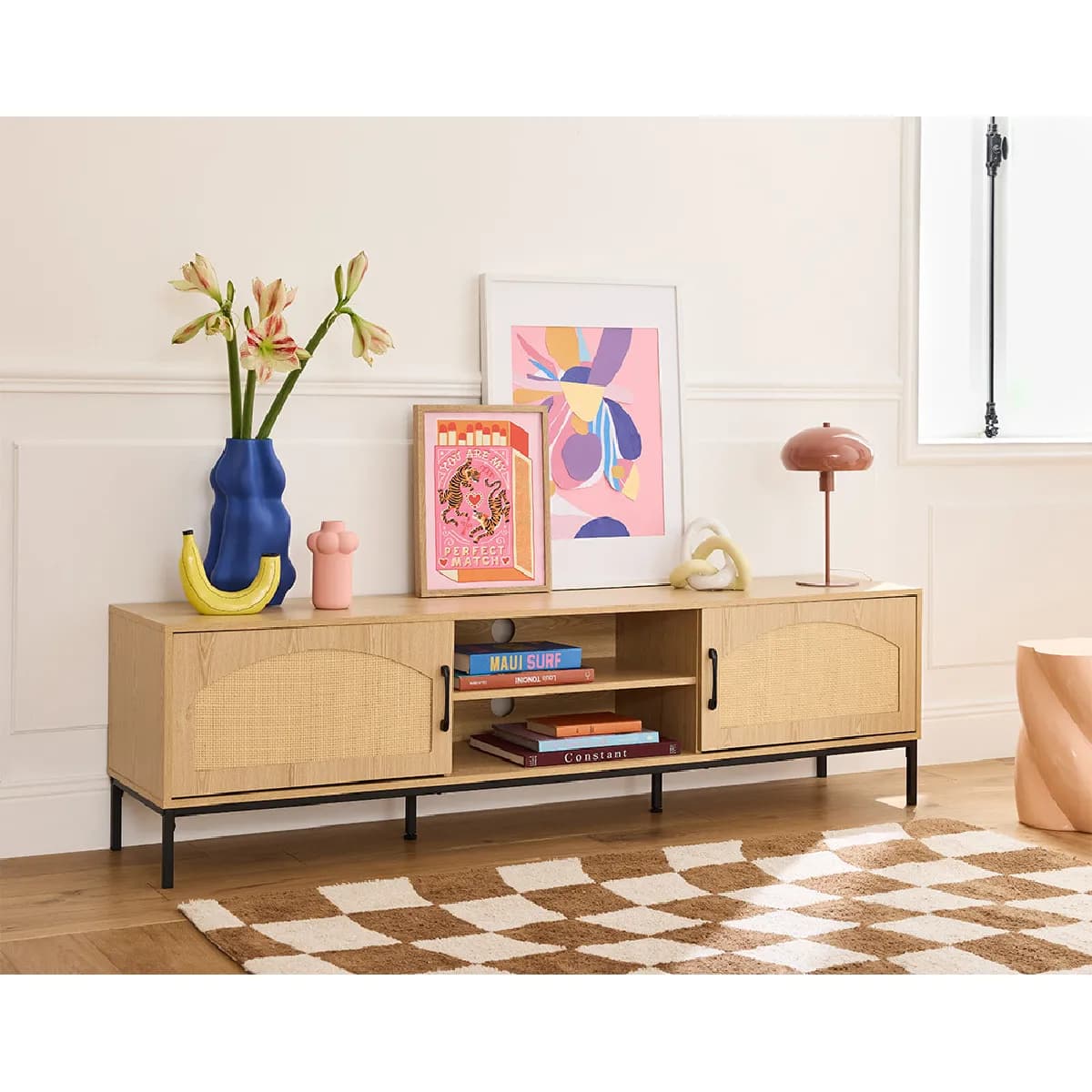 Bestmobilier meuble TV Nagato - Bois