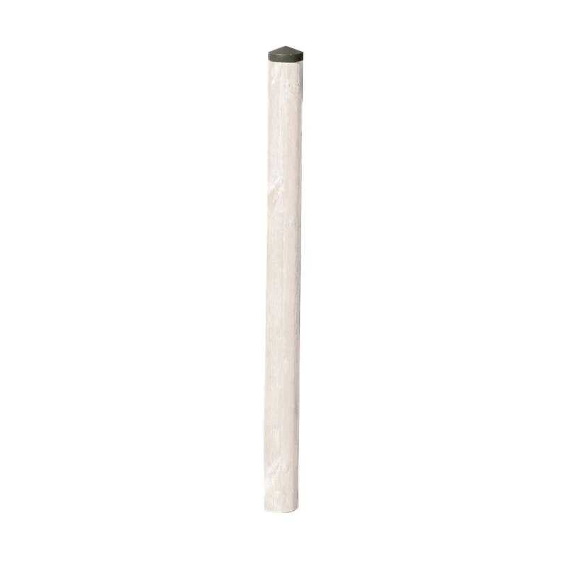 Poteau barrière piscine bois Natural 1.20 9 Blanc