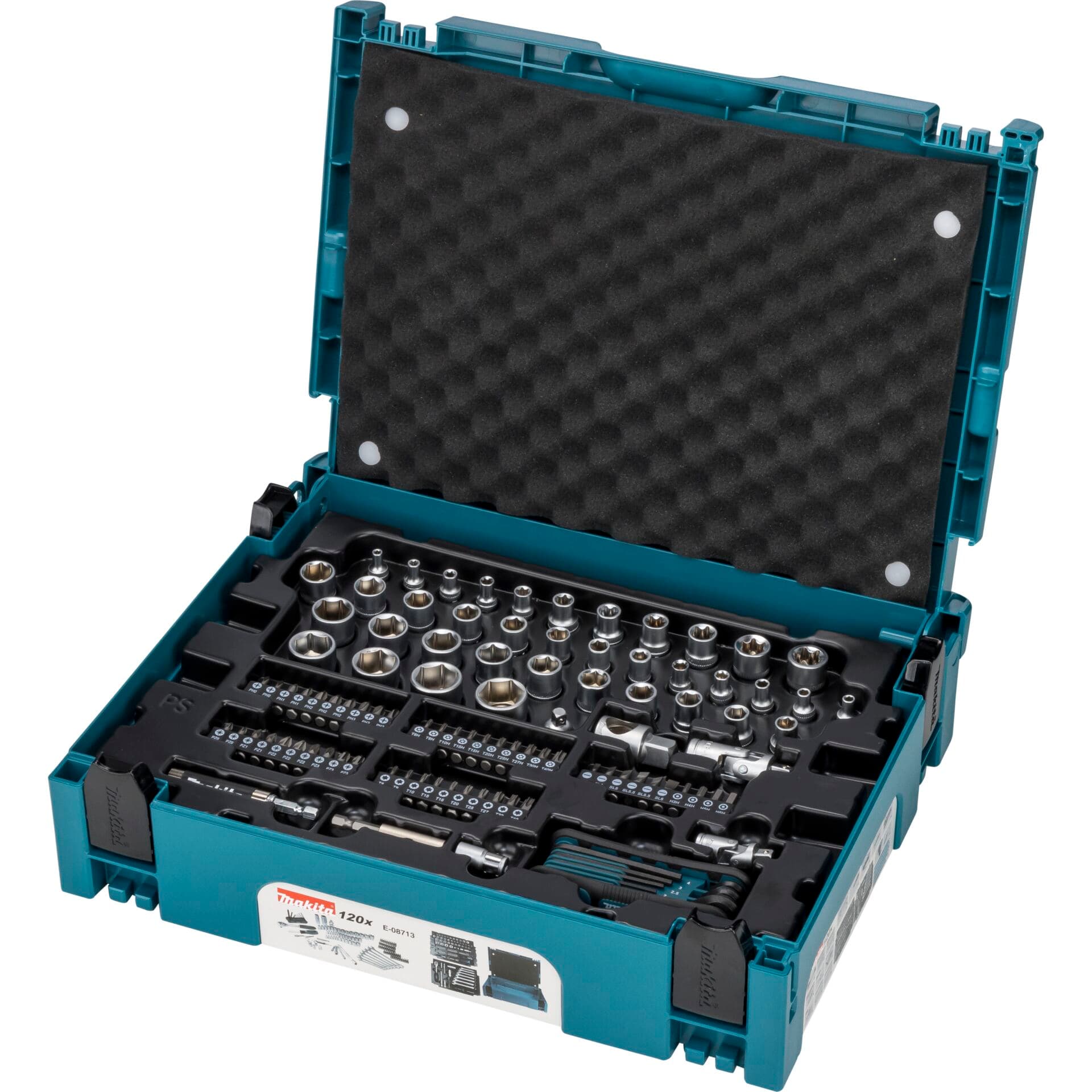 Coffret d'outils Makita E-08713 120 pièces MAKPAC : le choix idéal pour les bricoleurs et les professionnels