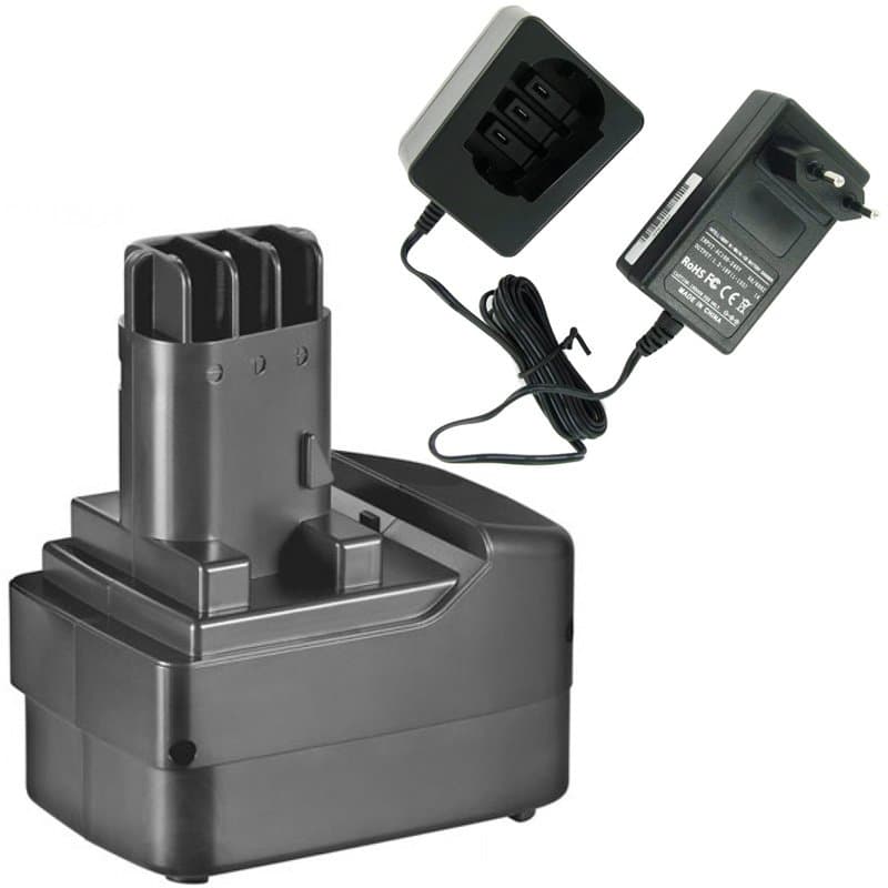 Batterie et chargeur adaptables sur Metabo BS 12, BST 12 SB12 Batterie NiMH 12V 2Ah