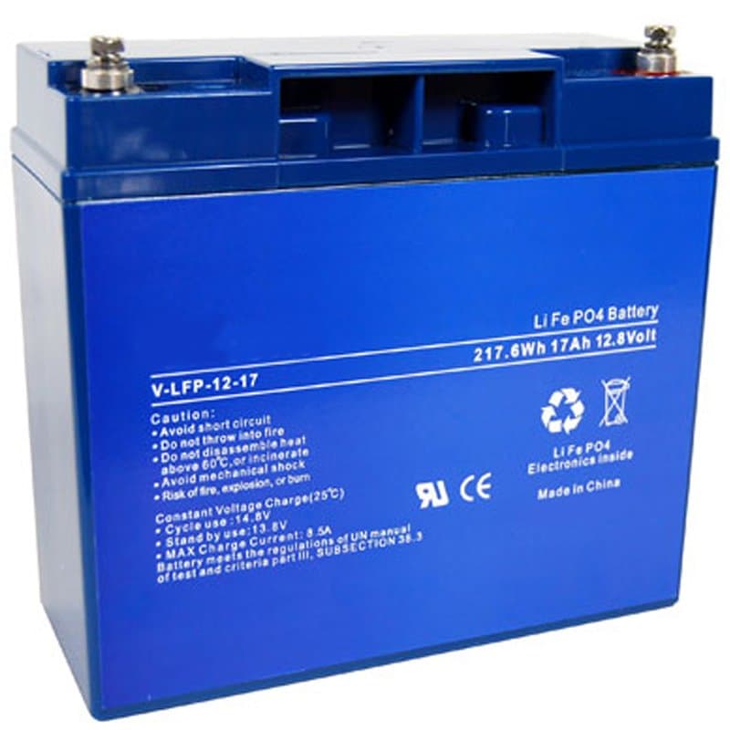 Batterie AccuCell pour chariot de golf, chariot de golf avec batterie LiFePO4 de 12V, 17Ah, 217,6Wh