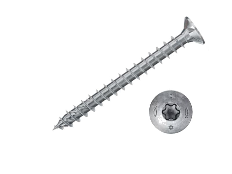 Vis à bois empreinte Torx 6x50, boite de 100 Fischer