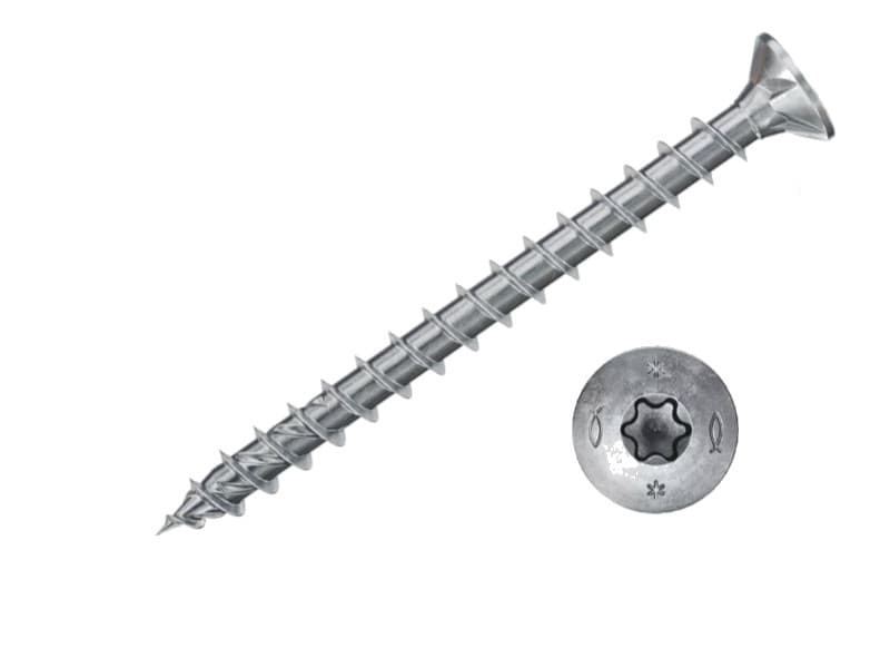 Vis à bois empreinte Torx 6x60, boite de 100 Fischer